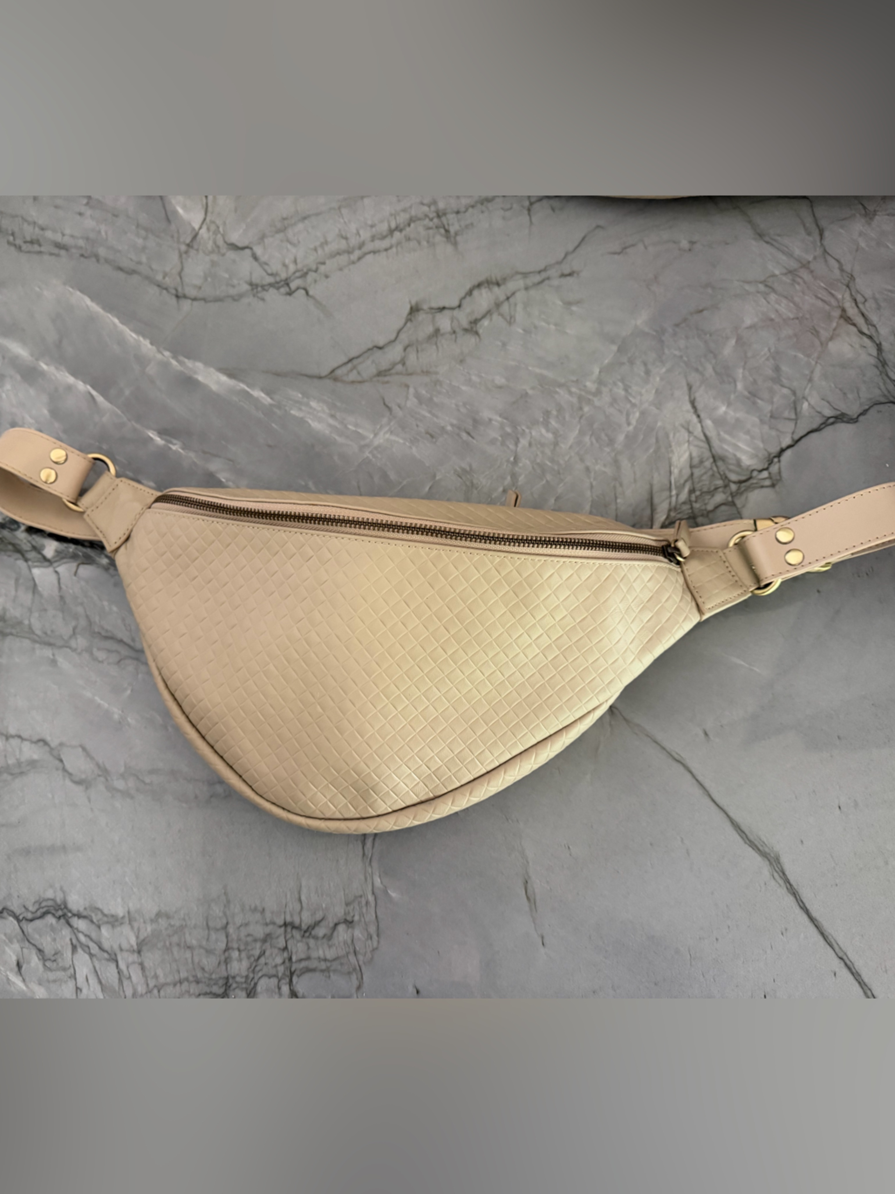 Andar Tatum Crema Woven With Leather Strap